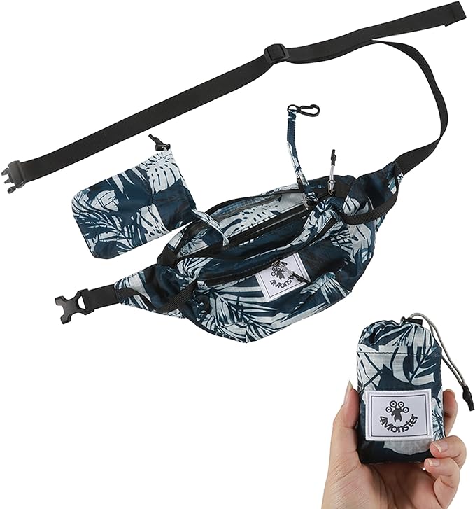 4Monster Portable Water Resistant Hiking Waist Fanny Pack Bag