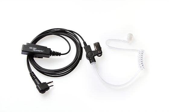 On Set Headsets - FilmPro Black Walkie Surveillance Headset