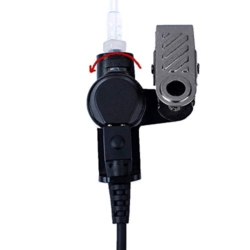 KEYBLU 2 - Wire Acoustic Tube Headset with PTT and Mic Surveillance Kit