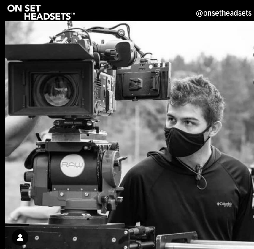 On Set Headsets - FilmPro Black Walkie Surveillance Headset