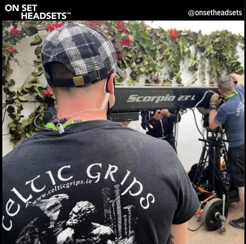 On Set Headsets - FilmPro Black Walkie Surveillance Headset