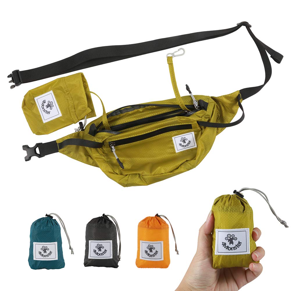 4Monster Portable Water Resistant Hiking Waist Fanny Pack Bag